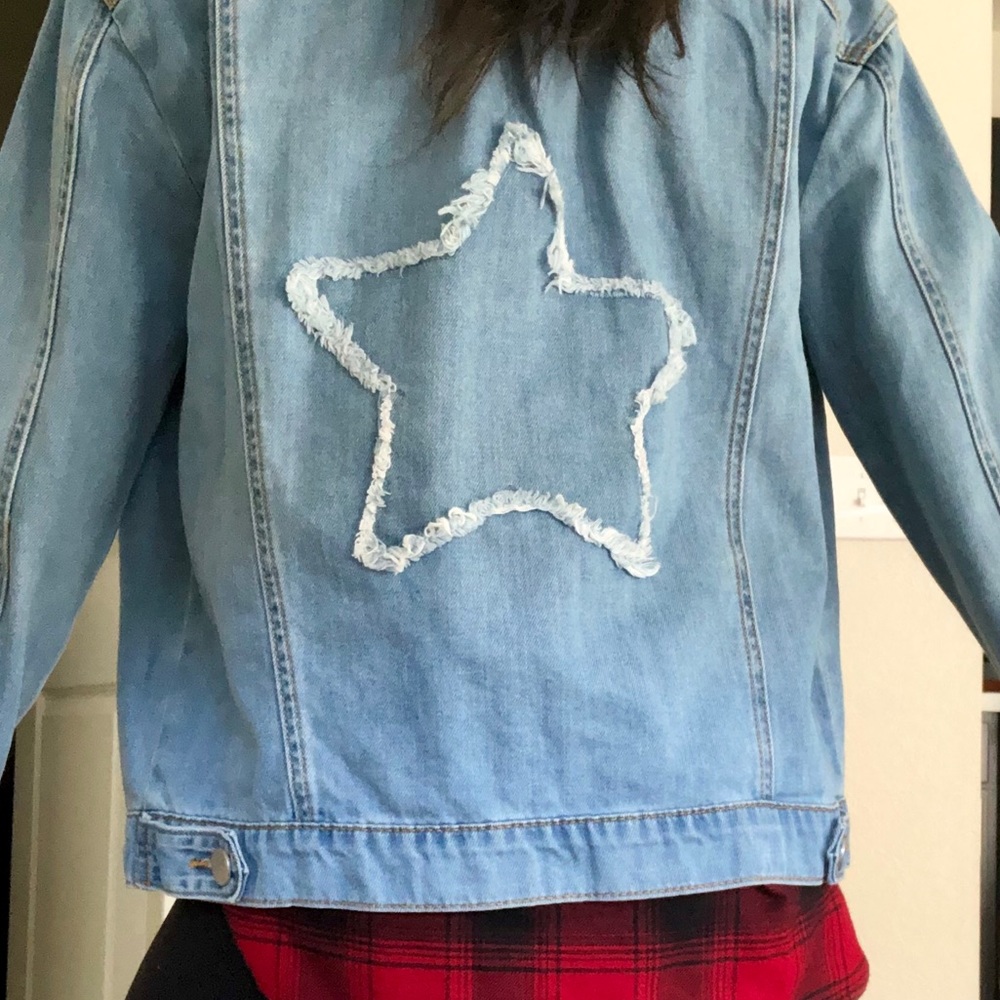 Distressed Denim Jacket - Picture 3 of 3